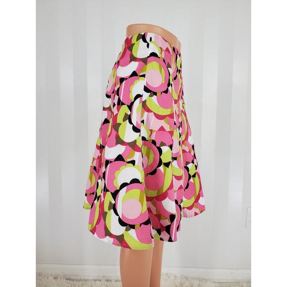 FOCUS 2000 Women's Multicolor Floral Print Flared Skirt Sz 10P - Picture 2 of 6